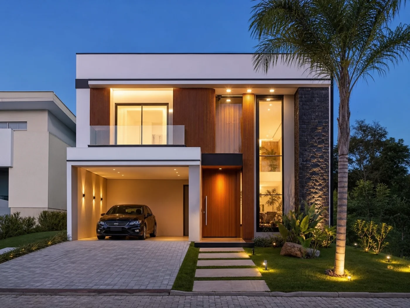 Exemplo de casa 165 m² — construção financiada Nobre
